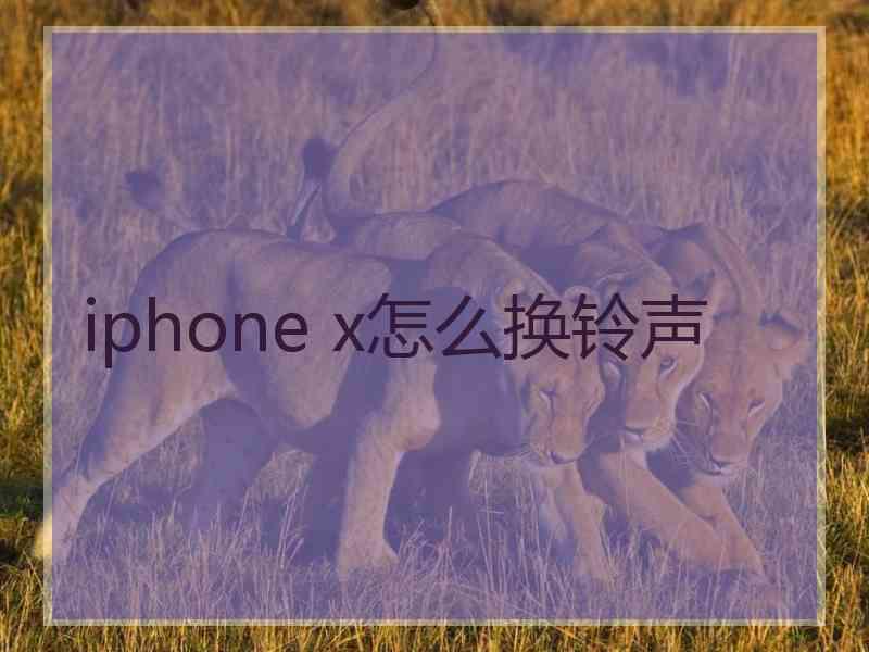 iphone x怎么换铃声