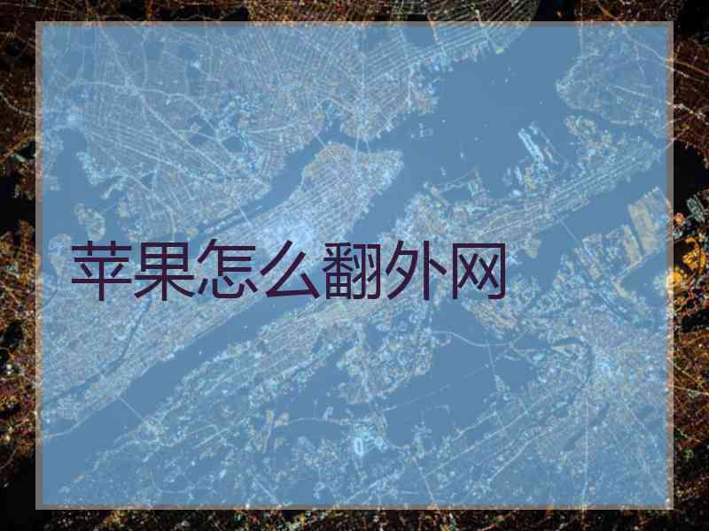苹果怎么翻外网