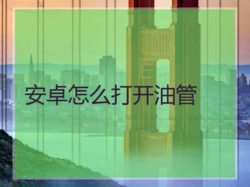 安卓怎么打开油管