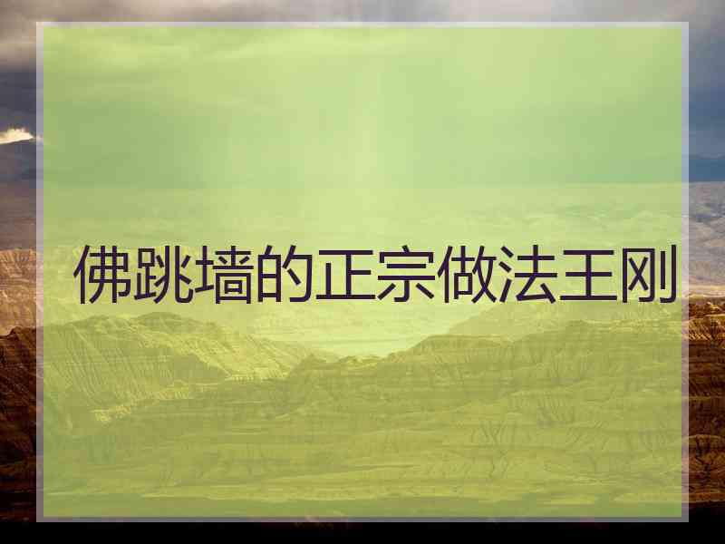 佛跳墙的正宗做法王刚