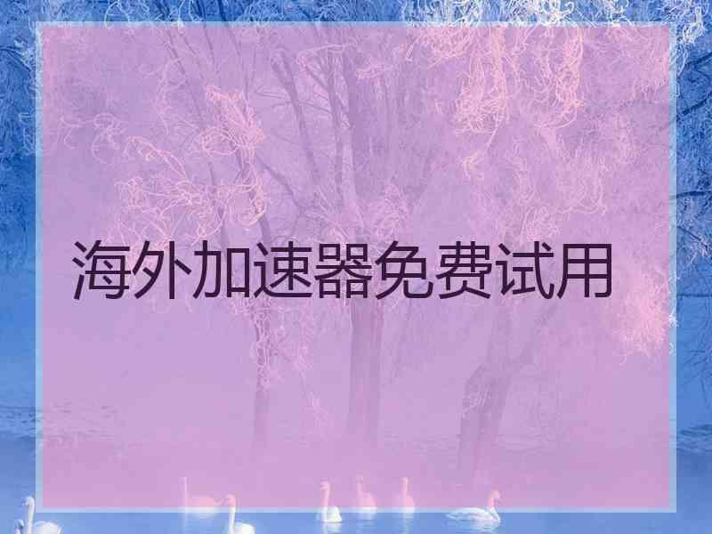海外加速器免费试用