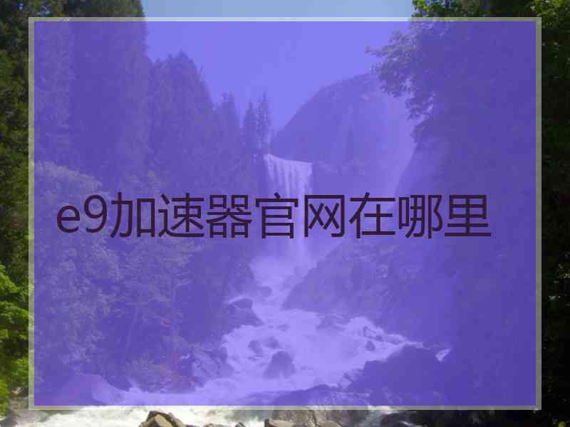 e9加速器官网在哪里