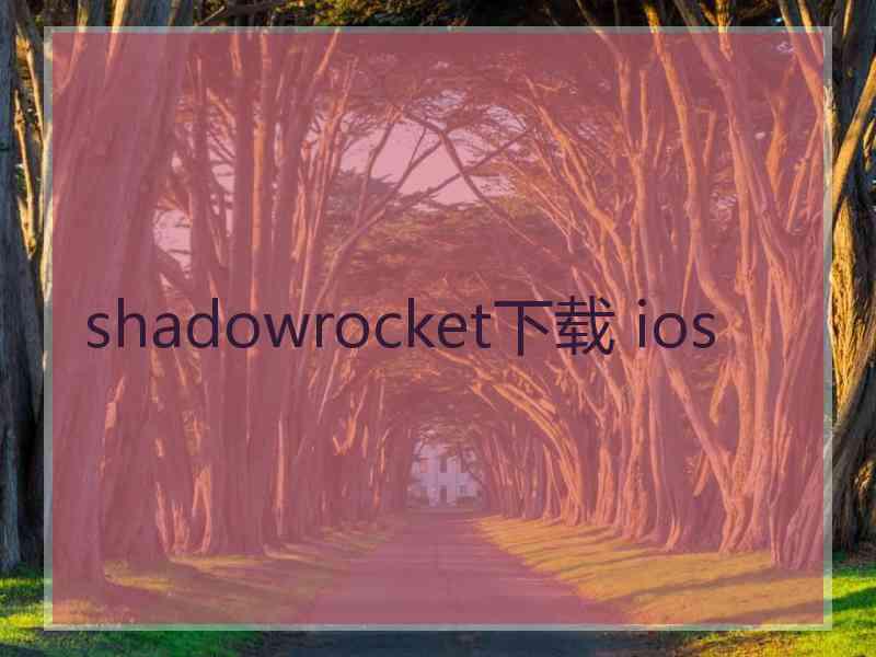 shadowrocket下载 ios