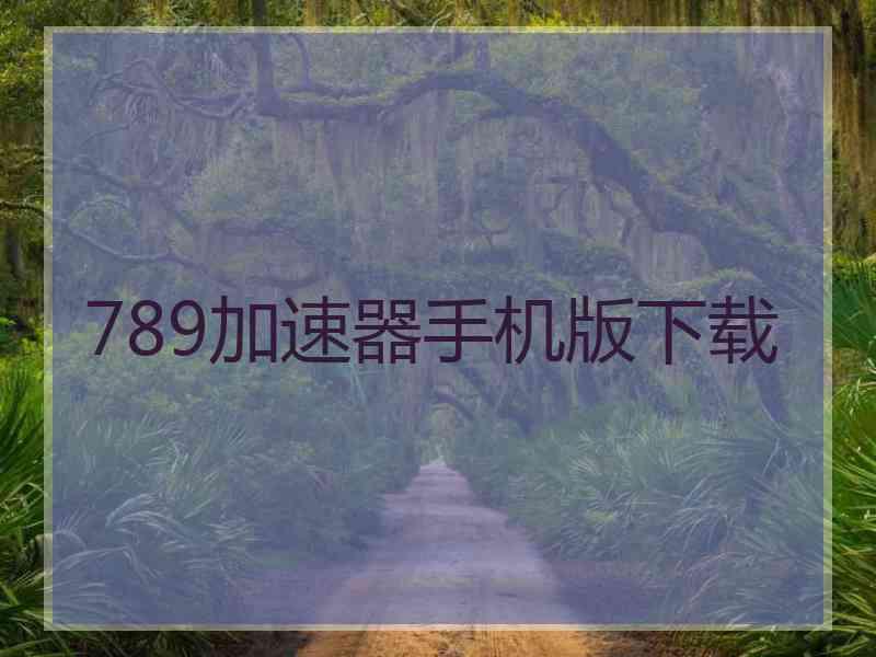 789加速器手机版下载