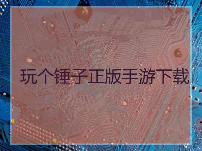玩个锤子正版手游下载
