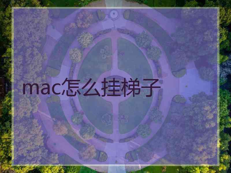 mac怎么挂梯子