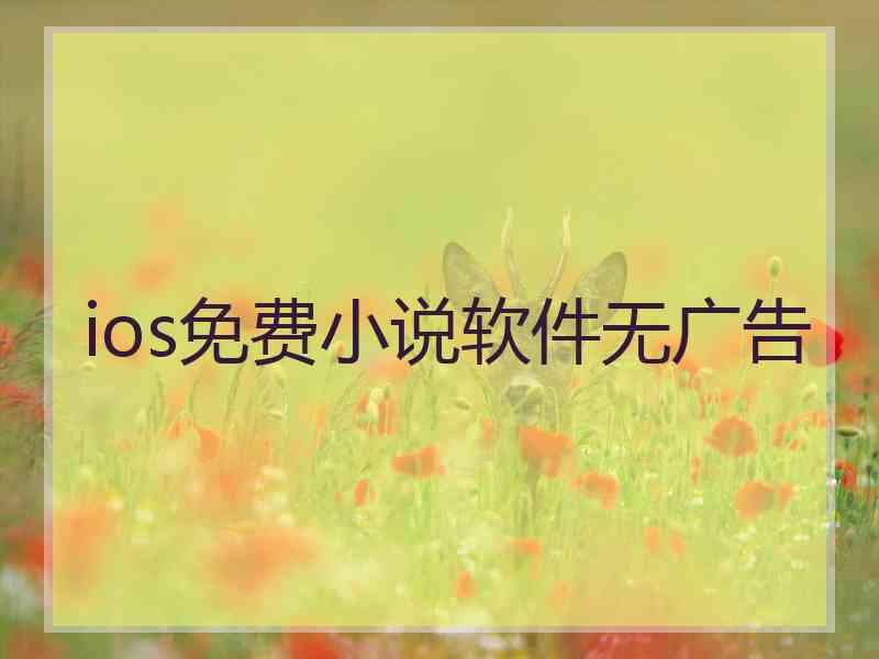 ios免费小说软件无广告