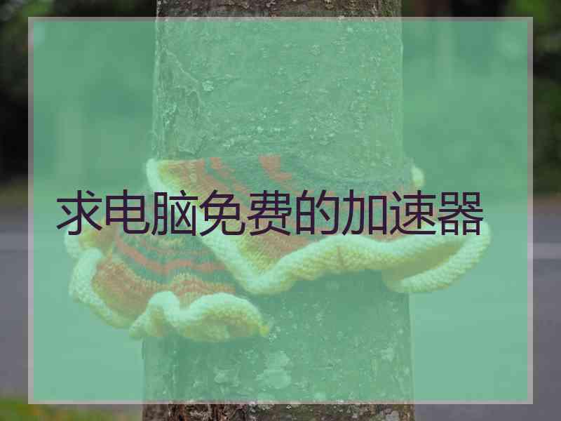 求电脑免费的加速器