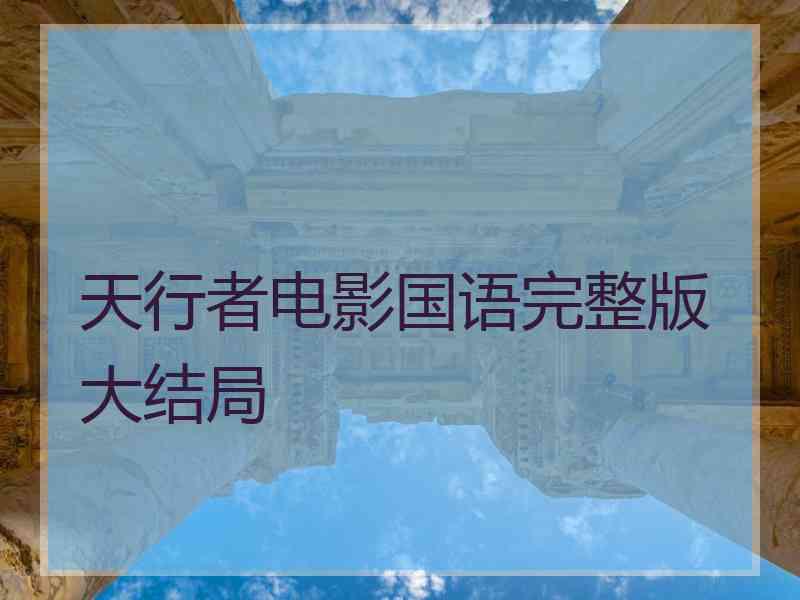 天行者电影国语完整版大结局